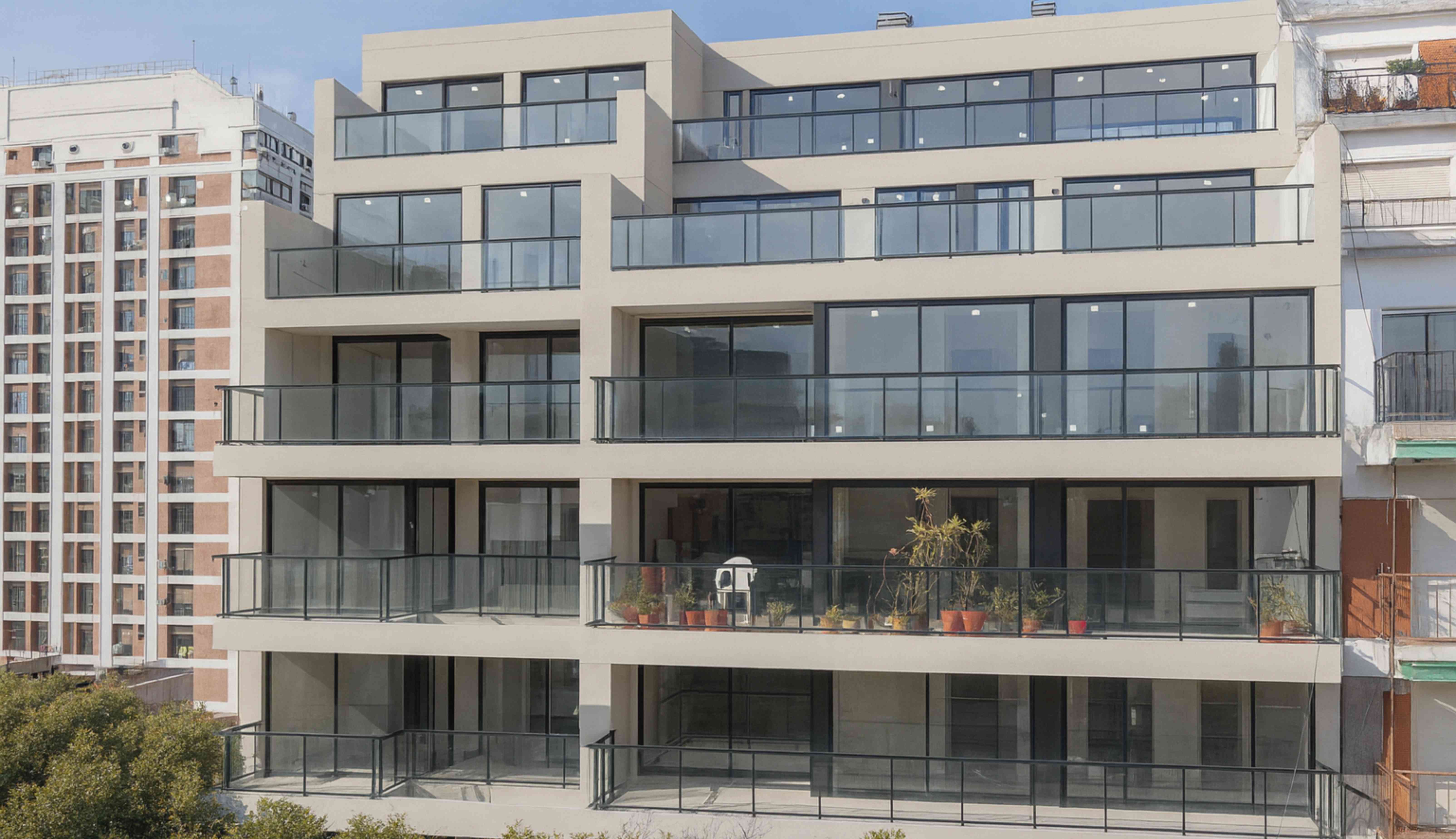 Fachada completa del edificio